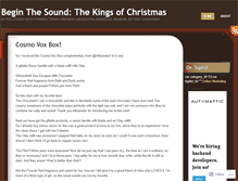 Tablet Screenshot of beginthesound.wordpress.com