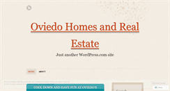 Desktop Screenshot of oviedohomes.wordpress.com