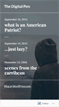 Mobile Screenshot of digitalpen.wordpress.com