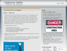 Tablet Screenshot of calderonesafety.wordpress.com