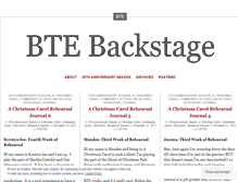 Tablet Screenshot of btebackstage.wordpress.com