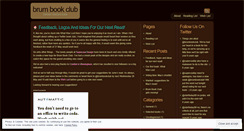 Desktop Screenshot of brumbookclub.wordpress.com