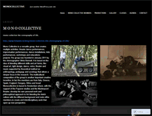 Tablet Screenshot of monocollective.wordpress.com