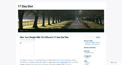 Desktop Screenshot of 17daydiet1.wordpress.com