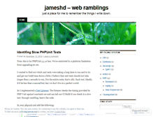 Tablet Screenshot of jameshd.wordpress.com