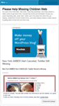 Mobile Screenshot of pleasehelpmissingchildren.wordpress.com