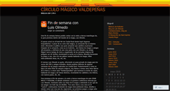 Desktop Screenshot of circulomagicovaldepenas.wordpress.com