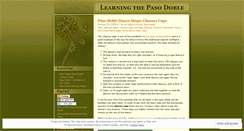 Desktop Screenshot of learnpasodoble.wordpress.com