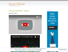 Tablet Screenshot of olympicvolleyball.wordpress.com