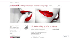 Desktop Screenshot of celovetalk.wordpress.com