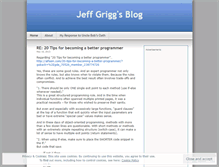 Tablet Screenshot of jeffgrigg.wordpress.com