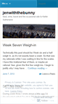Mobile Screenshot of jenwiththebunny.wordpress.com