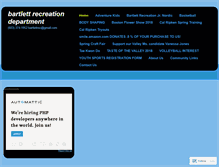 Tablet Screenshot of bartlettrec.wordpress.com