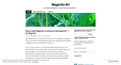 Desktop Screenshot of magento4u.wordpress.com