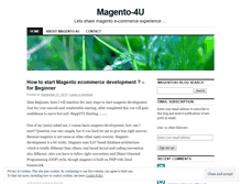 Tablet Screenshot of magento4u.wordpress.com