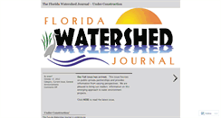 Desktop Screenshot of floridawatershedjournal.wordpress.com