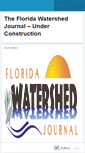 Mobile Screenshot of floridawatershedjournal.wordpress.com