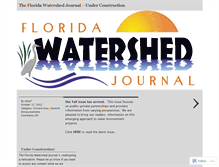 Tablet Screenshot of floridawatershedjournal.wordpress.com