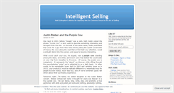 Desktop Screenshot of intelligentselling.wordpress.com