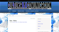 Desktop Screenshot of culturaycomunicacion.wordpress.com