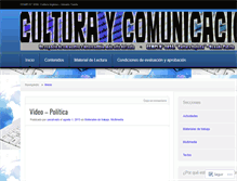 Tablet Screenshot of culturaycomunicacion.wordpress.com