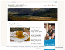Tablet Screenshot of lapetiteabeille.wordpress.com