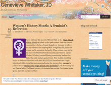 Tablet Screenshot of genwhitaker.wordpress.com