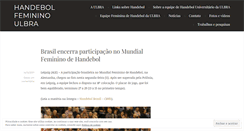 Desktop Screenshot of handebolfemininoulbra.wordpress.com