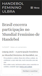 Mobile Screenshot of handebolfemininoulbra.wordpress.com