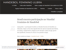 Tablet Screenshot of handebolfemininoulbra.wordpress.com