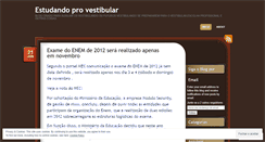 Desktop Screenshot of estudandoprovestibular.wordpress.com