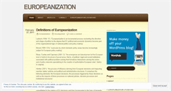 Desktop Screenshot of europeanization.wordpress.com