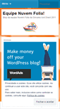 Mobile Screenshot of nuvemfolia.wordpress.com