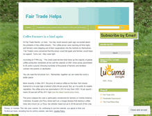 Tablet Screenshot of fairtradehelps.wordpress.com