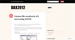 Desktop Screenshot of dax2012.wordpress.com