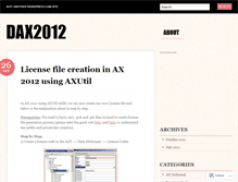 Tablet Screenshot of dax2012.wordpress.com