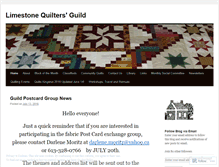 Tablet Screenshot of limestonequiltersguild.wordpress.com