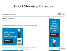 Tablet Screenshot of goodmorningpavones.wordpress.com