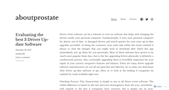 Desktop Screenshot of aboutprostate.wordpress.com