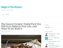 Tablet Screenshot of magicinthekitchen.wordpress.com