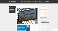 Desktop Screenshot of bluesignamerica.wordpress.com