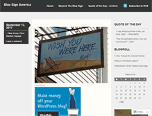 Tablet Screenshot of bluesignamerica.wordpress.com