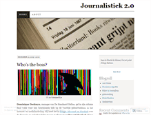 Tablet Screenshot of journalistiek2.wordpress.com