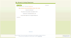 Desktop Screenshot of livingclassroom.wordpress.com