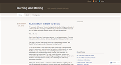 Desktop Screenshot of burninganditching.wordpress.com