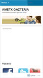Mobile Screenshot of ametxgazteria.wordpress.com
