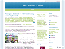 Tablet Screenshot of ameerpet.wordpress.com