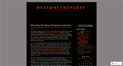 Desktop Screenshot of deathoftheparty.wordpress.com