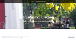 Desktop Screenshot of musingsatapicnic.wordpress.com