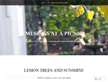 Tablet Screenshot of musingsatapicnic.wordpress.com
